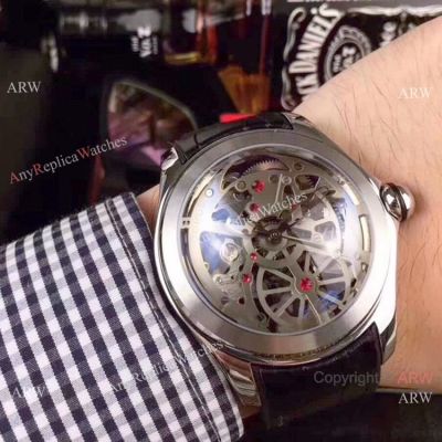Buy Replica Corum Skeleton Bubble Squelette Silver Dial Watch 45mm